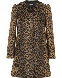 beige Mantel mit Leopardenmuster von RED Valentino