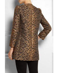 beige Mantel mit Leopardenmuster von RED Valentino