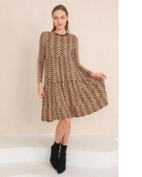 beige Midikleid von Bongual