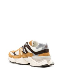 beige niedrige Sneakers von New Balance