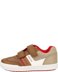 beige niedrige Sneakers von Geox