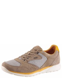 beige niedrige Sneakers von Geox