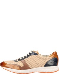 beige niedrige Sneakers von Melvin&Hamilton