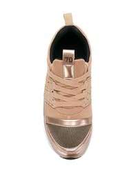 beige niedrige Sneakers von Ea7 Emporio Armani