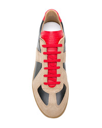 beige niedrige Sneakers von Maison Margiela