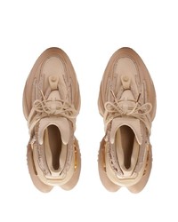 beige niedrige Sneakers von Balmain