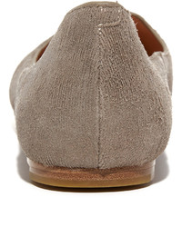 beige Nubuk Ballerinas von Sigerson Morrison