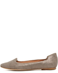 beige Nubuk Ballerinas von Sigerson Morrison