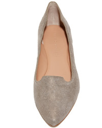 beige Nubuk Ballerinas von Sigerson Morrison