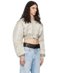 beige Nylon Bomberjacke von VTMNTS