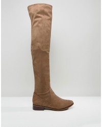 beige Overknee Stiefel von Aldo