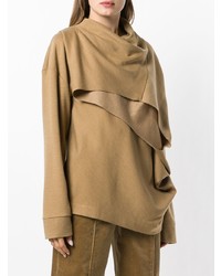 beige Oversize Pullover von Chalayan