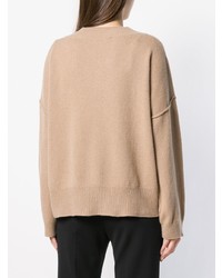 beige Oversize Pullover von Federica Tosi