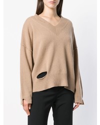 beige Oversize Pullover von Federica Tosi