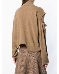 beige Oversize Pullover von Erika Cavallini