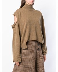 beige Oversize Pullover von Erika Cavallini