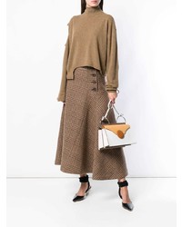 beige Oversize Pullover von Erika Cavallini