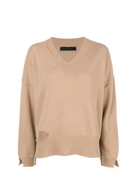 beige Oversize Pullover von Federica Tosi