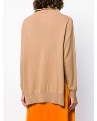 beige Oversize Pullover von Semicouture