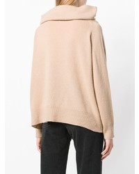 beige Oversize Pullover von Mes Demoiselles