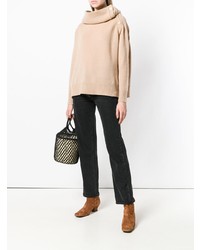 beige Oversize Pullover von Mes Demoiselles