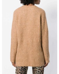 beige Oversize Pullover von Ganni