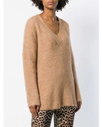 beige Oversize Pullover von Ganni
