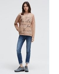 beige Oversize Pullover von SOCCX