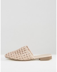 beige Pantoletten von Asos