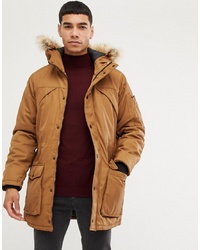 beige Parka von Bershka