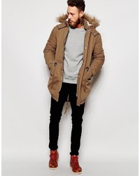 beige Parka von Asos