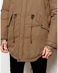 beige Parka von Asos