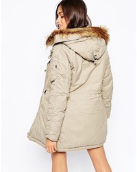 beige Parka von Alpha Industries