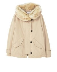 beige Parka von Mango