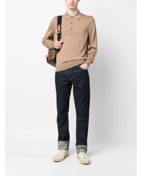 beige Polo Pullover von Tom Ford