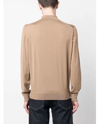 beige Polo Pullover von Tom Ford