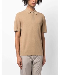 beige Polohemd aus Netzstoff von Dunhill