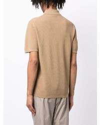 beige Polohemd aus Netzstoff von Dunhill