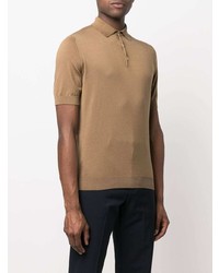 beige Polohemd von Dell'oglio