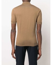 beige Polohemd von Dell'oglio