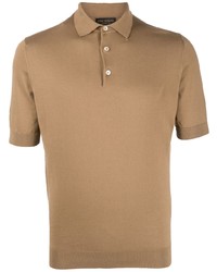 beige Polohemd von Dell'oglio