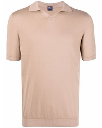 beige Polohemd von Fedeli