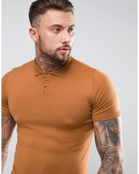 beige Polohemd von Asos