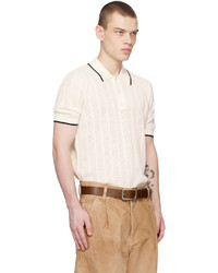 beige Polohemd von Dries Van Noten