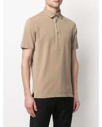 beige Polohemd von Fedeli