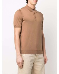 beige Polohemd von Kiton