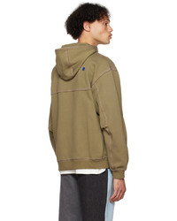 beige Pullover mit einem Kapuze von Ader Error