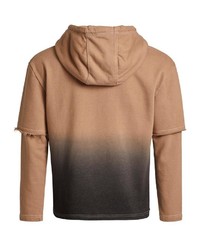 beige Pullover mit einem Kapuze von khujo