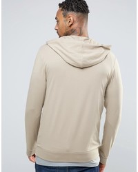 beige Pullover mit einem Kapuze von Asos