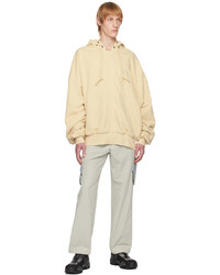 beige Pullover mit einem Kapuze von A. A. Spectrum